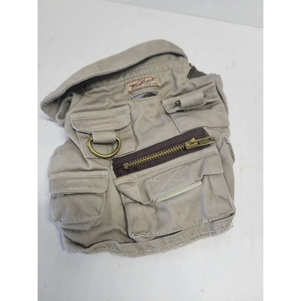 Woolrich Dog Fishing‎ Vest Khaki Tan Multi Pocket Utility Pet Harness Small